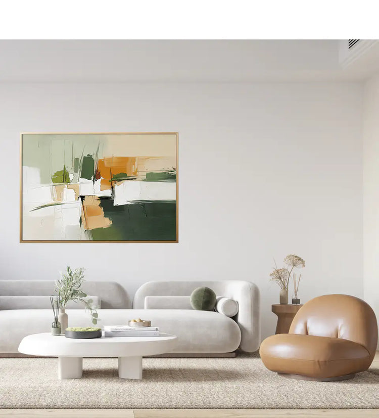 Modern minimalist printed canvas wall art in custom frames - Home and Decor PH