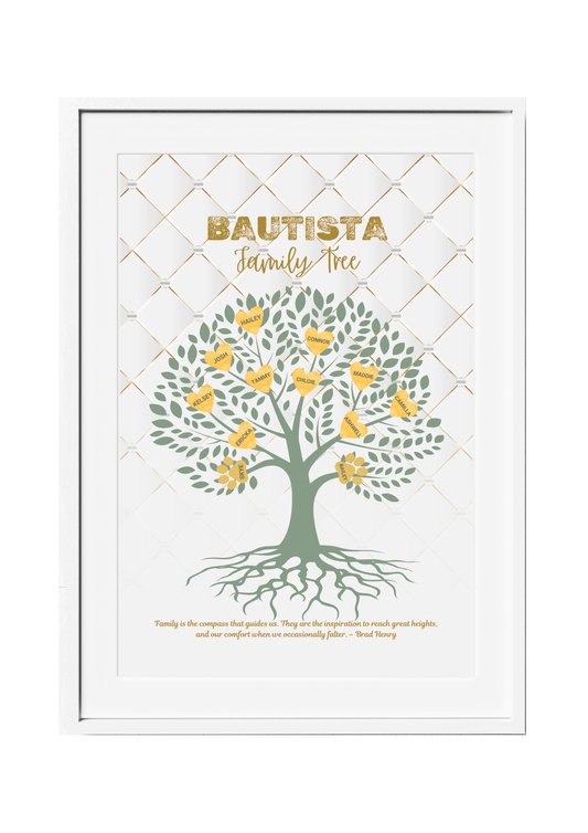 Personalized Family Tree Wall Decor
