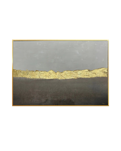 "Where Light Holds" Original Hand-Painted Gold Foil Canvas Wall Art by Skye