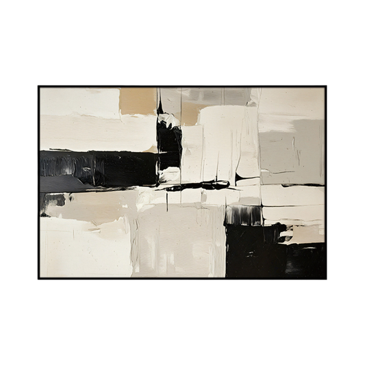 CP185 Neutral Abstract Print Wall Decor