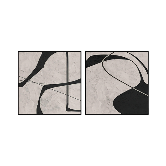 CP192 Neutral Abstract Design Canvas Prints Wall Decor