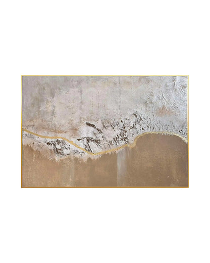 "Vein of Light" Original Hand-Painted Gold Foil Canvas Wall Art by Skye