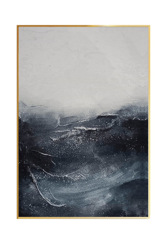 CP066 Blue Abstract Design Canvas Print Wall Decor