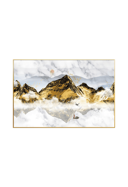 CP084 Black and Yellow Landscape Canvas Print Wall Decor