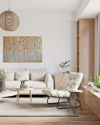 "Golden Canopy" Original Hand-Painted Canvas Wall Art by Skye