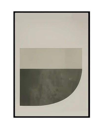 Taupe and Sage Geometric Abstract Triptych Canvas Print Wall Art | CP197
