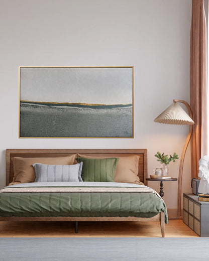 "Strength Through Softness" Original Hand-Painted Gold Foil Canvas Wall Art by Skye