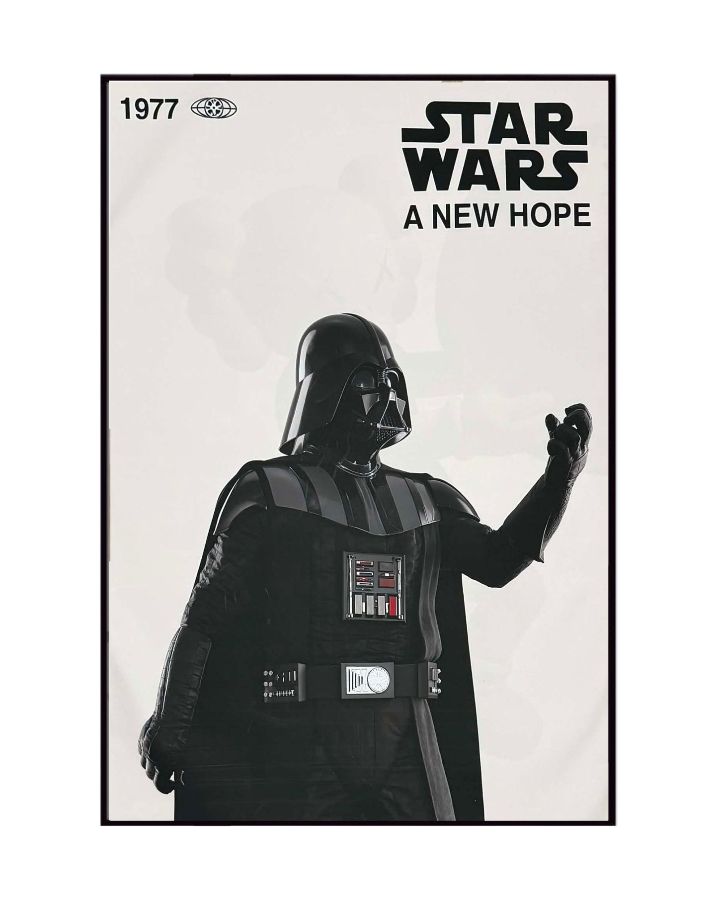 Black and White Star Wars Darth Vader Diptych Canvas Print Wall Art | CP221