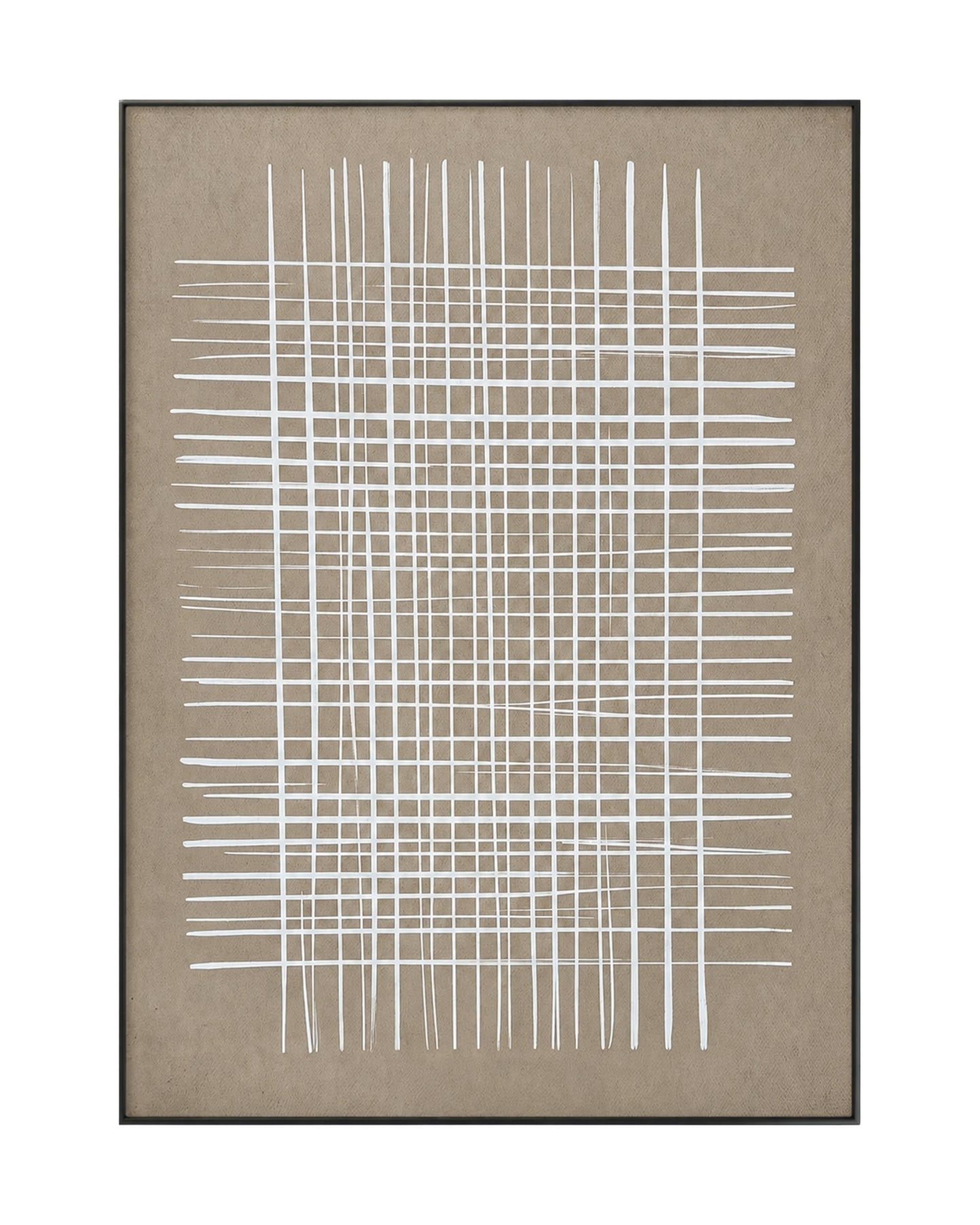 Tan Beige and White Wabi-Sabi Triptych Canvas Print Wall Art | CP220