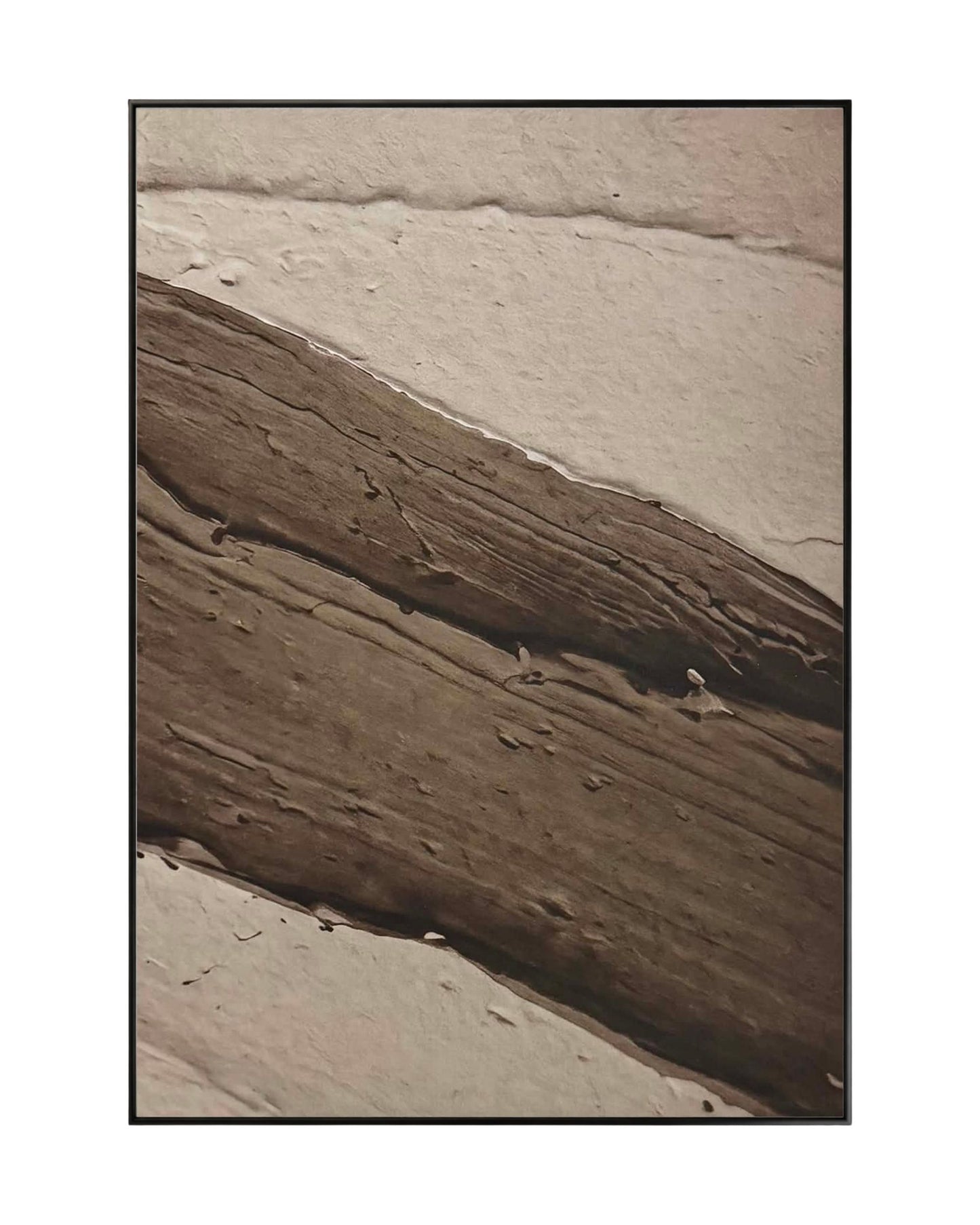 Brown Beige and Cream Abstract Triptych Canvas Print Wall Art | CP214