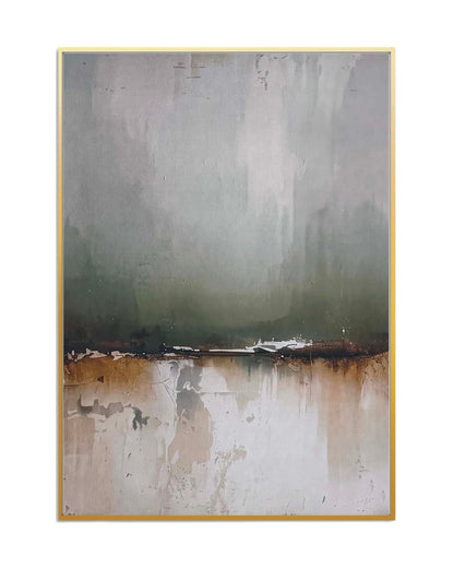 Sage Green and Earthy Abstract Triptych Canvas Print Wall Art | CP215