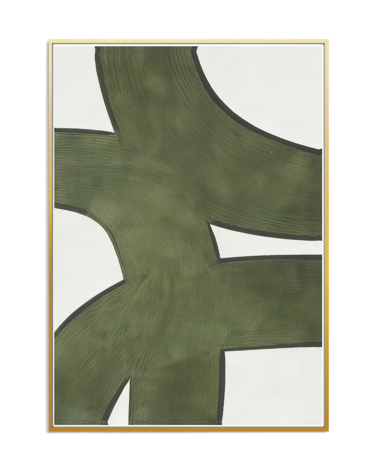 Sage Green Abstract Geometric Canvas Print Wall Art | CP196