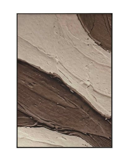 Brown Beige and Cream Abstract Triptych Canvas Print Wall Art | CP214
