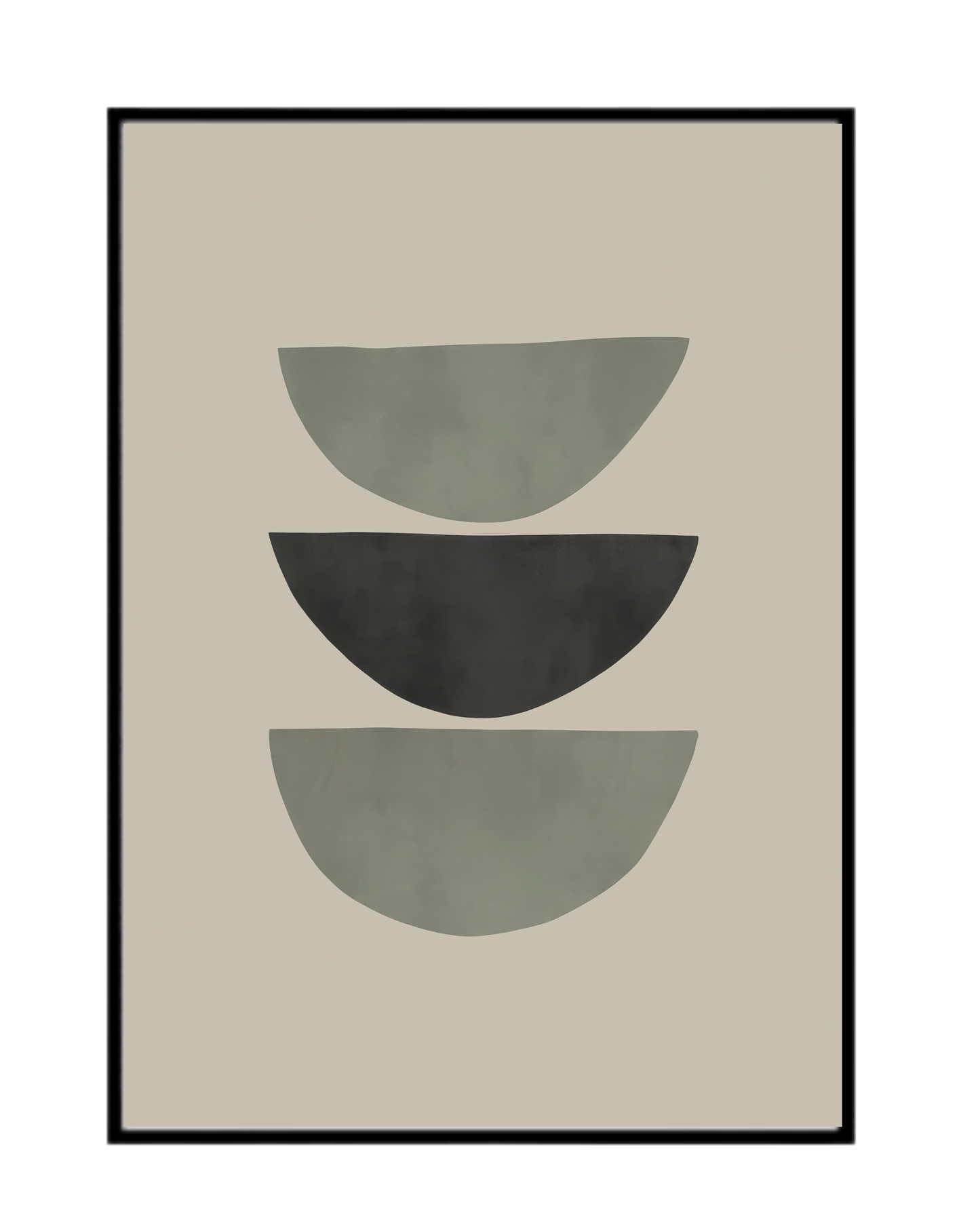 Sage Green and Charcoal Geometric Canvas Print Wall Art | CP198