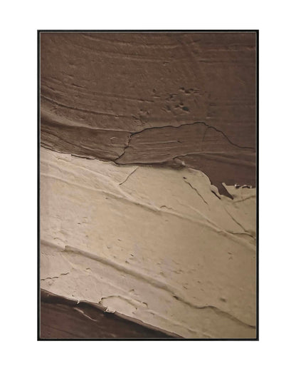 Brown Beige and Cream Abstract Triptych Canvas Print Wall Art | CP214