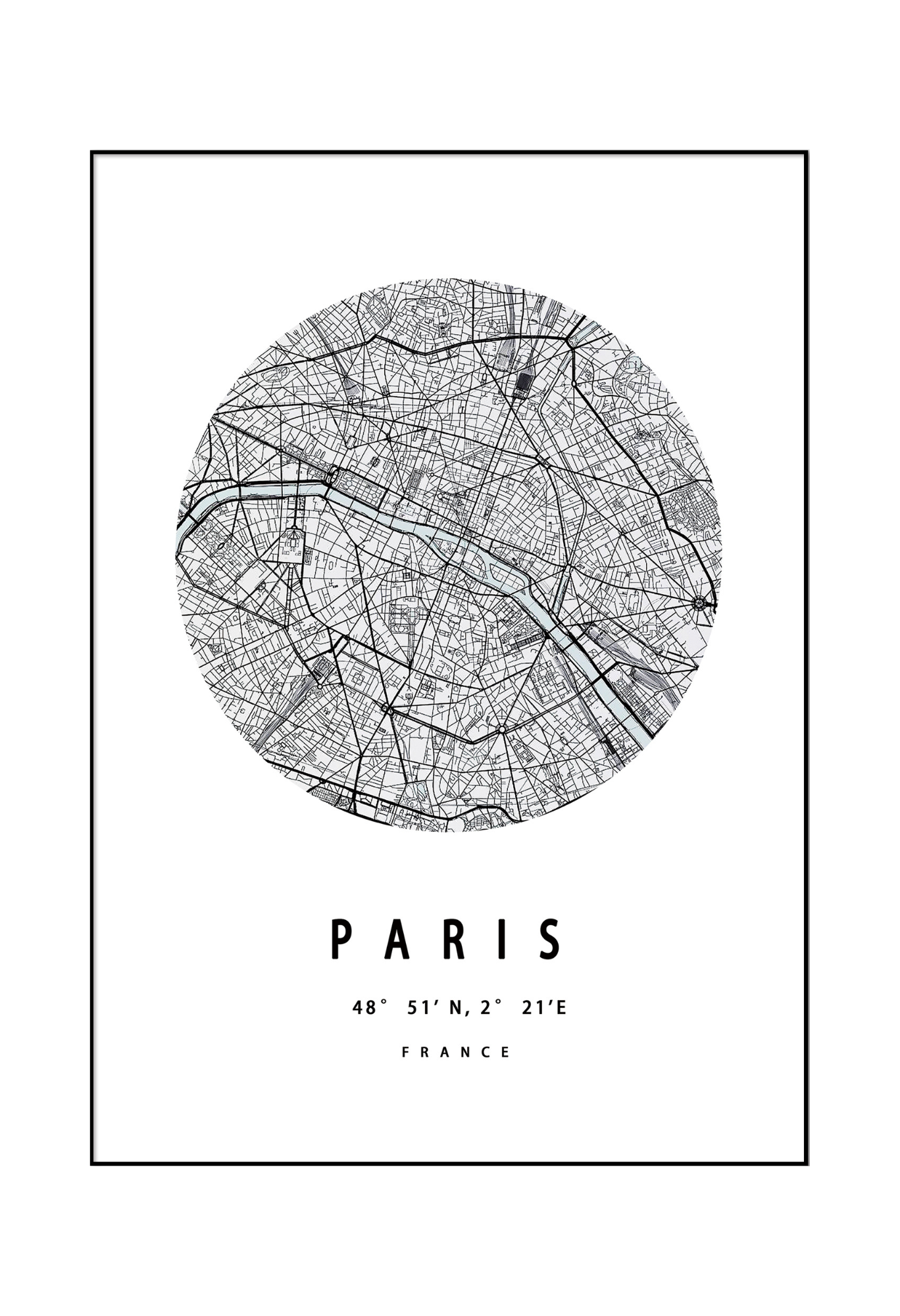 London New York Paris City Map Canvas Print Wall Art 50x70 cm Set Triptych | CP143