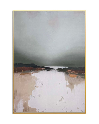 Sage Green and Earthy Abstract Triptych Canvas Print Wall Art | CP215