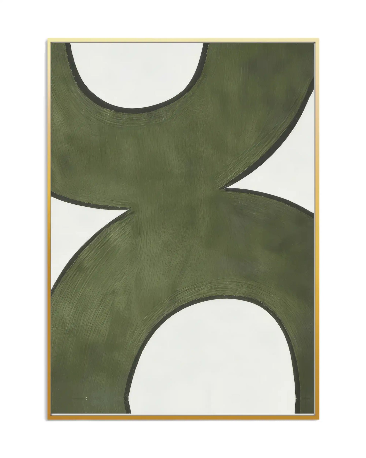 Sage Green Abstract Geometric Triptych Canvas Print Wall Art | CP196