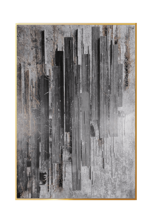CP070 Gray Abstract Design Canvas Print Wall Decor)