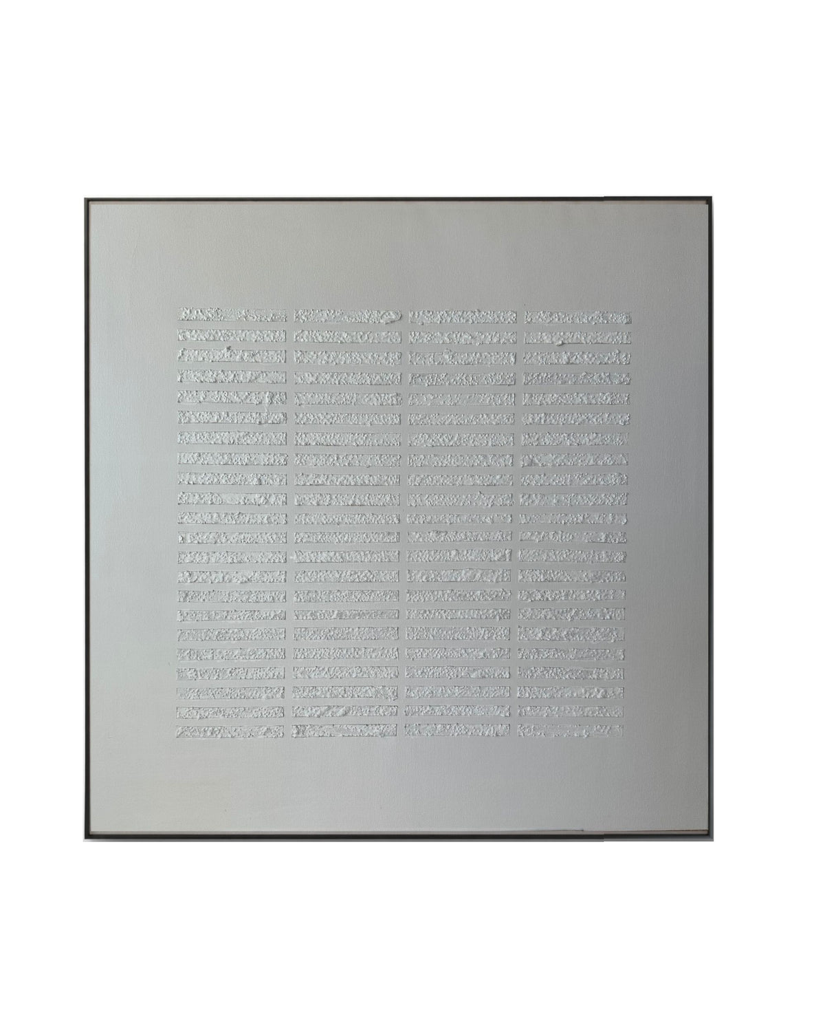 Japandi Heavy Textured Linear Grid Hand-Painted Canvas Wall Art | HPS10
