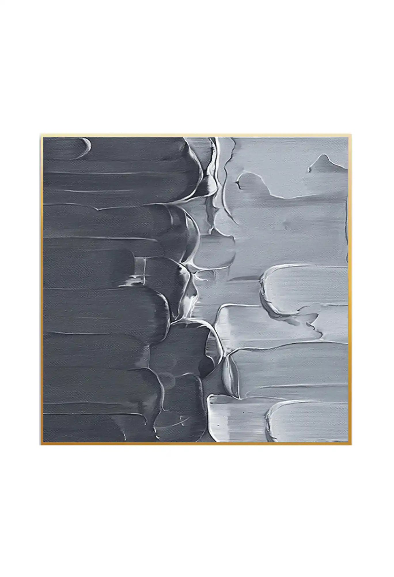 Black Grey and Beige Abstract Brushstroke Diptych Canvas Print Wall Art | CP024025026