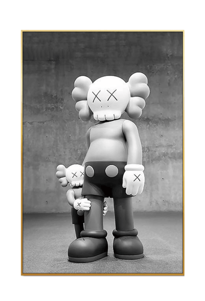 KAWS Companion Hypebeast Street Art Canvas Print Wall Art 60x90 cm Set Modern Diptych | CP158159