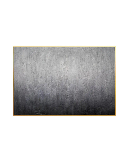Muted Charcoal Grey Gradient Abstract Hand-Painted Canvas Art | HP032