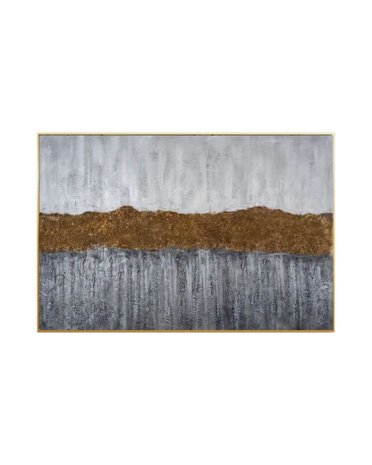 Muted Bronze Horizon Landscape Hand-Painted Canvas Art | HP030
